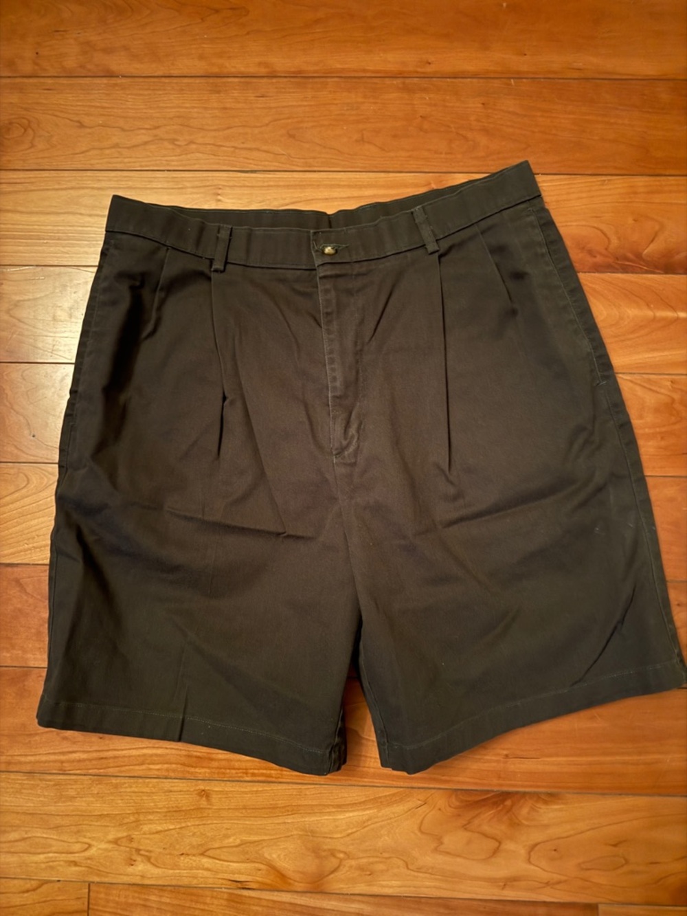 Haggar Black Flat-Front Men's Shorts
